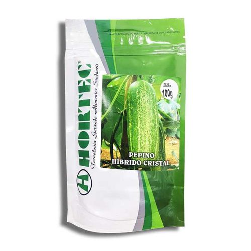 Sementes de Pepino Híbrido Cristal - Pacote 100g